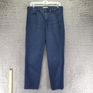 Social Standard By Sanctuary Jeans Womens 10/30 Blue Slim Straight Cropped